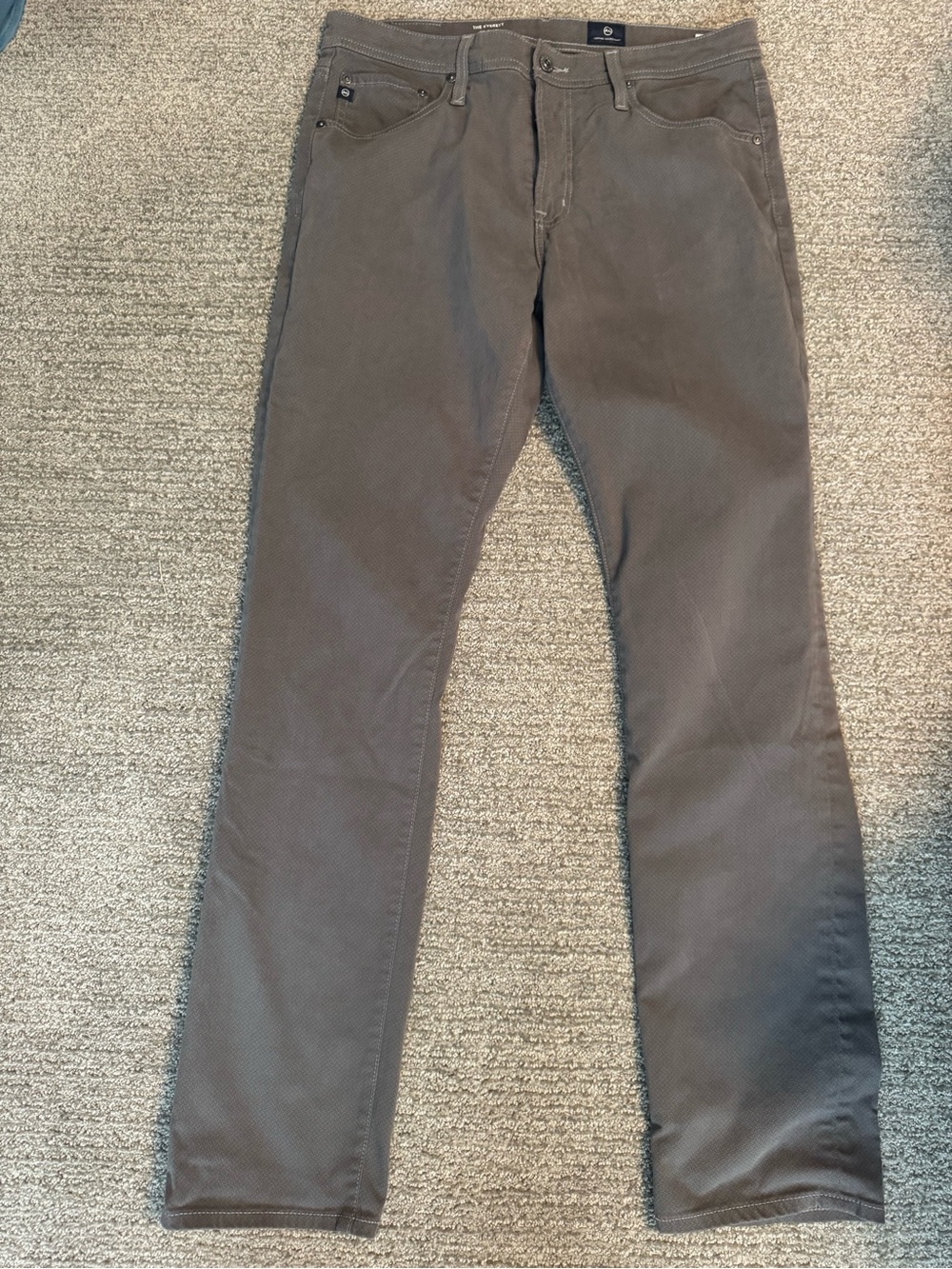 Ag Adriano Goldschmied Slim Straight Jeans in Dark Stone size 34 c 34